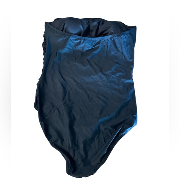 Ruched Bandeau One Piece Swimsuit by J.Crew; - Picture 6 of 8